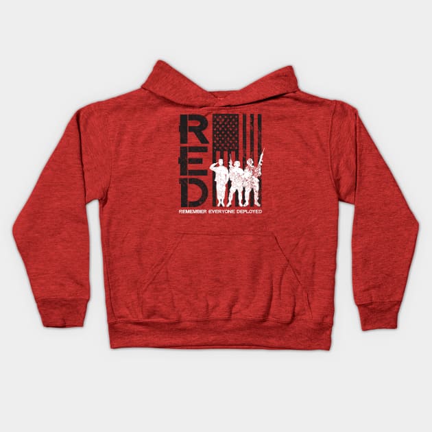 Remember Everyone Deployed - Version 1 Kids Hoodie by AnythingCustomGoes